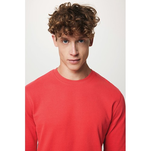 rojo claro IQONIQ Zion Sudadera Cuello Redondo Mid Weight Algodón Reci