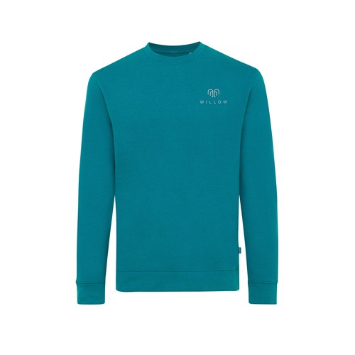 verdigris IQONIQ Zion Sudadera Cuello Redondo Mid Weight Algodón Reci