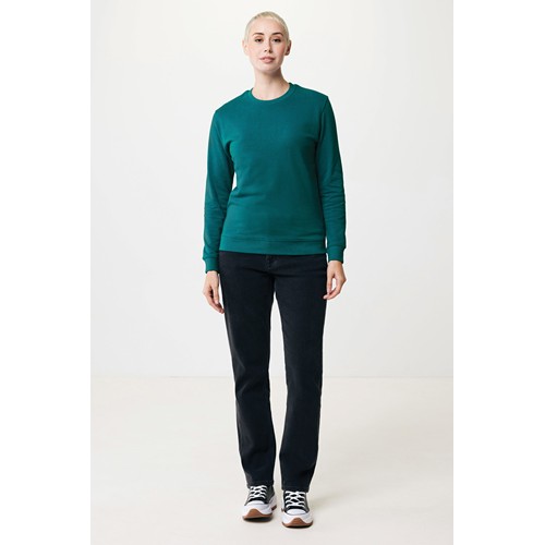 verdigris IQONIQ Zion Sudadera Cuello Redondo Mid Weight Algodón Reci