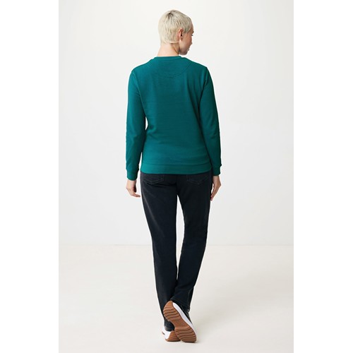 verdigris IQONIQ Zion Sudadera Cuello Redondo Mid Weight Algodón Reci