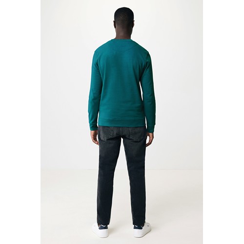 verdigris IQONIQ Zion Sudadera Cuello Redondo Mid Weight Algodón Reci