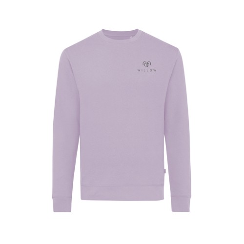 lavanda IQONIQ Zion Sudadera Cuello Redondo Mid Weight Algodón Reci
