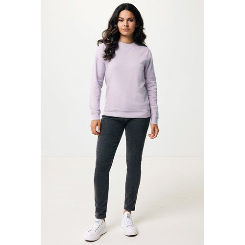 lavanda IQONIQ Zion Sudadera Cuello Redondo Mid Weight Algodón Reci