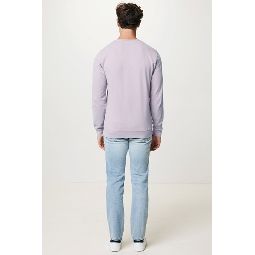 lavanda IQONIQ Zion Sudadera Cuello Redondo Mid Weight Algodón Reci