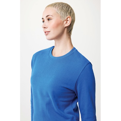 azulón IQONIQ Zion Sudadera Cuello Redondo Mid Weight Algodón Reci