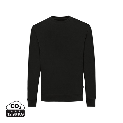 black IQONIQ Zion Sudadera Cuello Redondo Mid Weight Algodón Reci