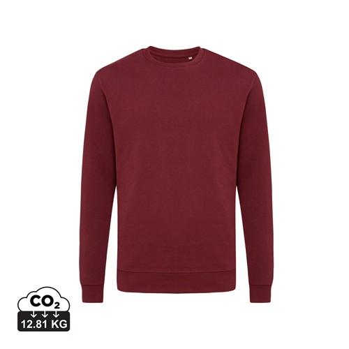 burdeos IQONIQ Zion Sudadera Cuello Redondo Mid Weight Algodón Reci