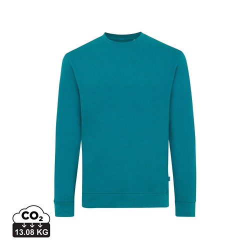 verdigris IQONIQ Zion Sudadera Cuello Redondo Mid Weight Algodón Reci
