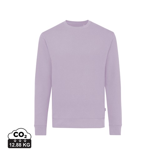 lavanda IQONIQ Zion Sudadera Cuello Redondo Mid Weight Algodón Reci