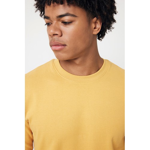 ocre IQONIQ Zion Sudadera Cuello Redondo Mid Weight Algodón Reci
