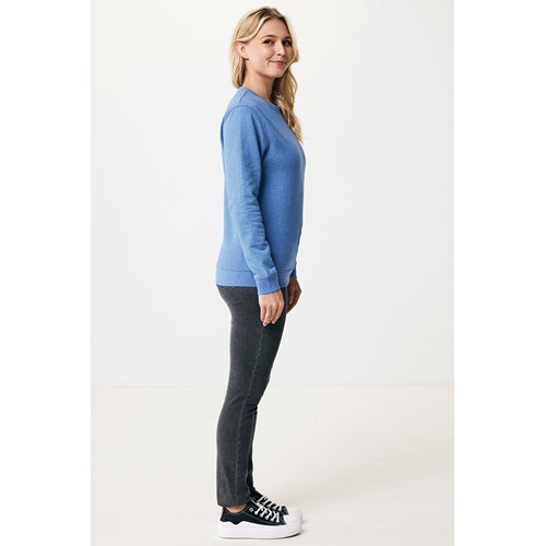 azul chiné IQONIQ Denali Sudadera Cuello Redondo Mid Weight Algodón Re