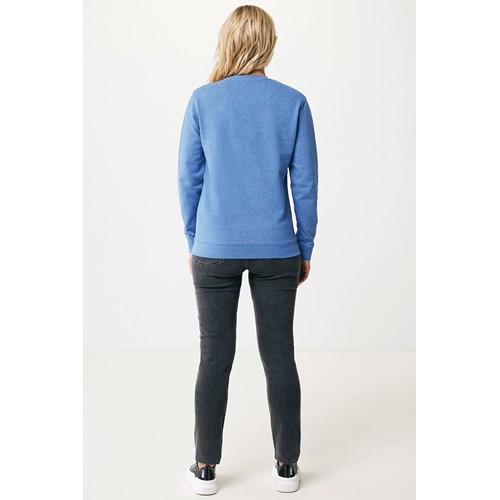 azul chiné IQONIQ Denali Sudadera Cuello Redondo Mid Weight Algodón Re