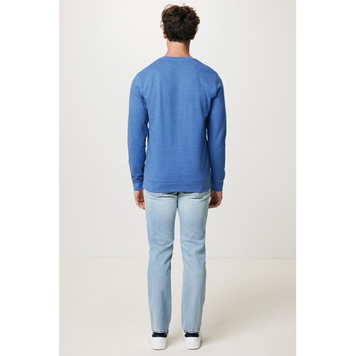 azul chiné IQONIQ Denali Sudadera Cuello Redondo Mid Weight Algodón Re