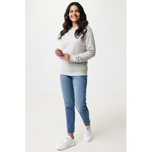 gris chiné IQONIQ Denali Sudadera Cuello Redondo Mid Weight Algodón Re