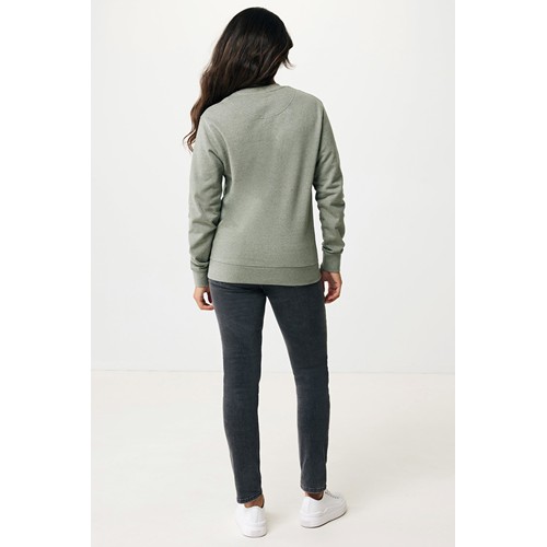 verde chiné IQONIQ Denali Sudadera Cuello Redondo Mid Weight Algodón Re