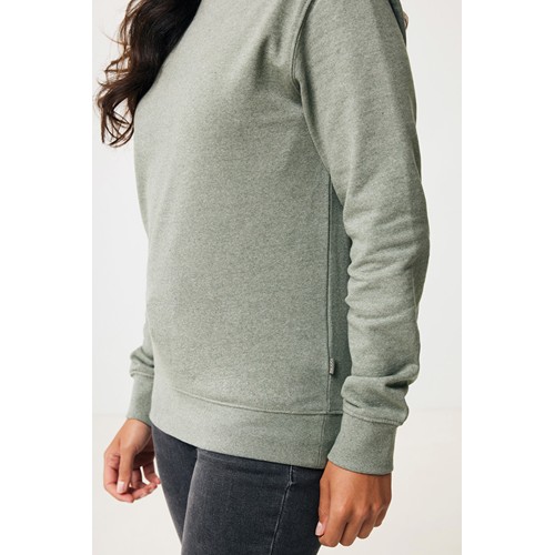 verde chiné IQONIQ Denali Sudadera Cuello Redondo Mid Weight Algodón Re