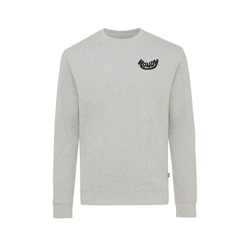 gris chiné IQONIQ Denali Sudadera Cuello Redondo Mid Weight Algodón Re