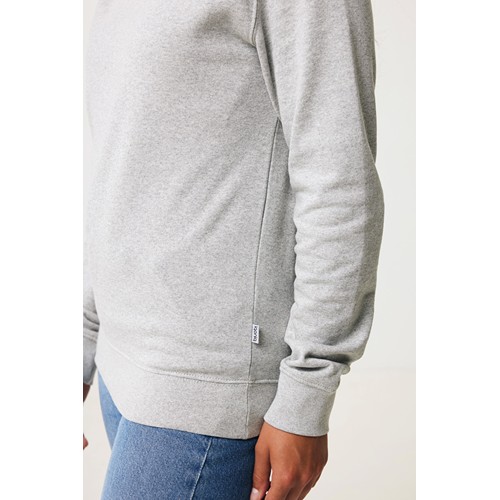 gris chiné IQONIQ Denali Sudadera Cuello Redondo Mid Weight Algodón Re