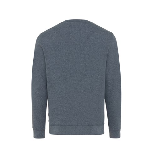 azul marino chiné IQONIQ Denali Sudadera Cuello Redondo Mid Weight Algodón Re