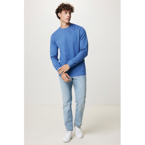 azul chiné Jersey IQONIQ Denali algodón reciclado sin teñir