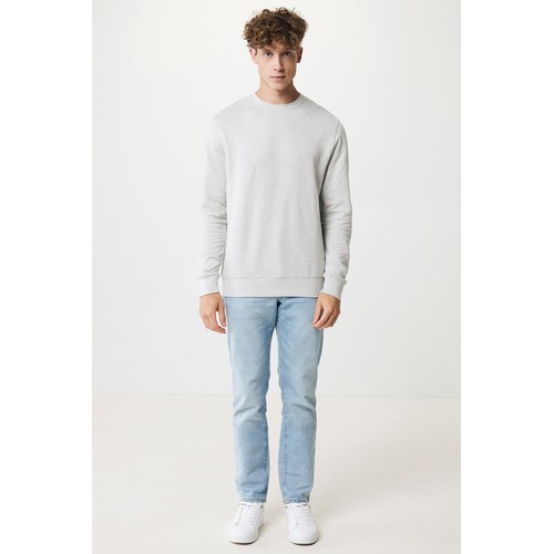 gris chiné Jersey IQONIQ Denali algodón reciclado sin teñir