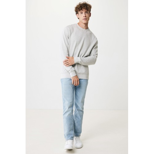 gris chiné Jersey IQONIQ Denali algodón reciclado sin teñir