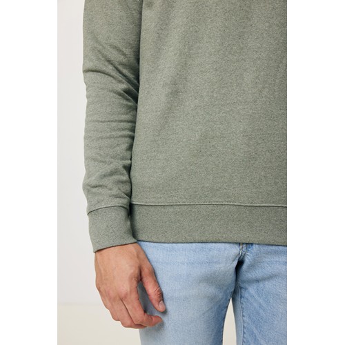 verde chiné IQONIQ Denali Sudadera Cuello Redondo Mid Weight Algodón Re