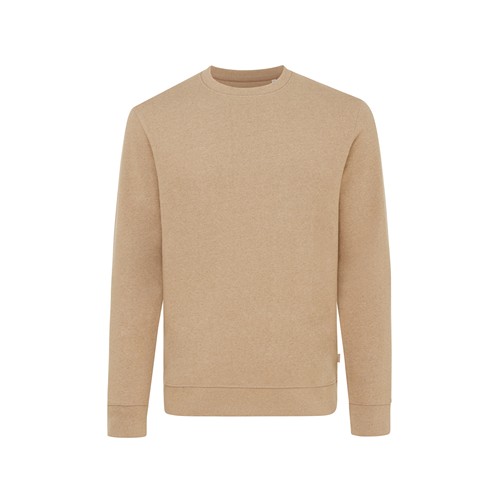marron chiné IQONIQ Denali Sudadera Cuello Redondo Mid Weight Algodón Re