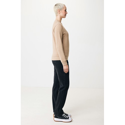 marron chiné IQONIQ Denali Sudadera Cuello Redondo Mid Weight Algodón Re