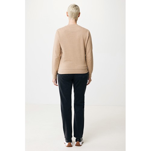 marron chiné IQONIQ Denali Sudadera Cuello Redondo Mid Weight Algodón Re