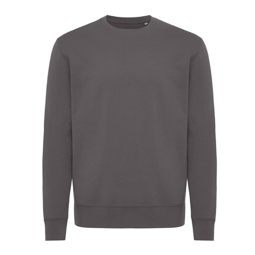 antracita IQONIQ Kruger Sudadera Cuello Redondo Relax Fit Algodón Reci