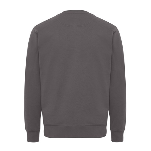 antracita IQONIQ Kruger Sudadera Cuello Redondo Relax Fit Algodón Reci