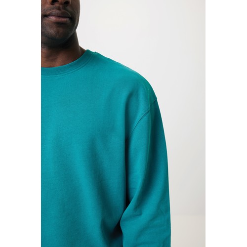 verdigris Jersey IQONIQ Kruger con cuello redondo algodón reciclado