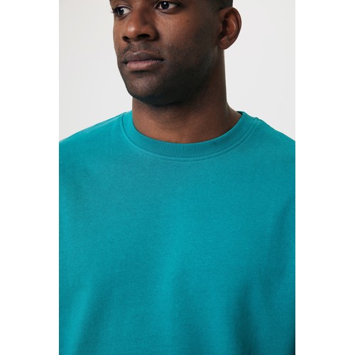 verdigris Jersey IQONIQ Kruger con cuello redondo algodón reciclado