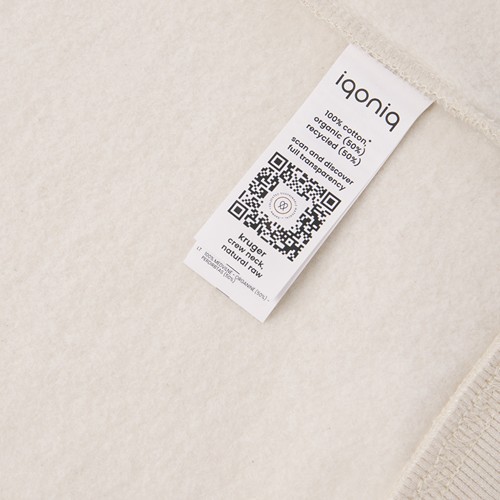 natural IQONIQ Kruger Sudadera Cuello Redondo Relax Fit Algodón Reci