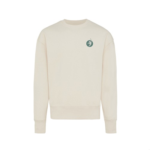 natural IQONIQ Kruger Sudadera Cuello Redondo Relax Fit Algodón Reci