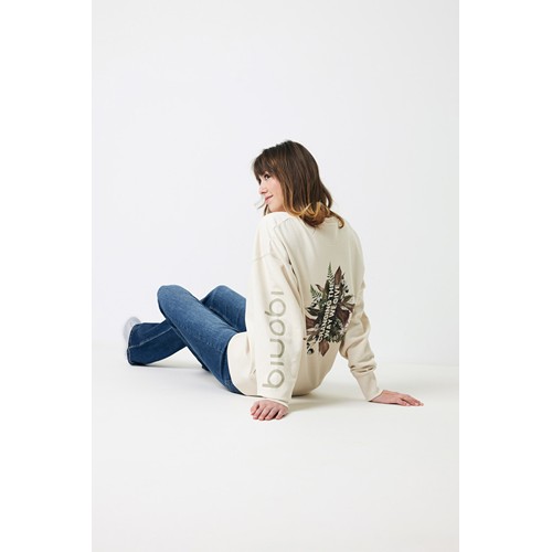 natural IQONIQ Kruger Sudadera Cuello Redondo Relax Fit Algodón Reci