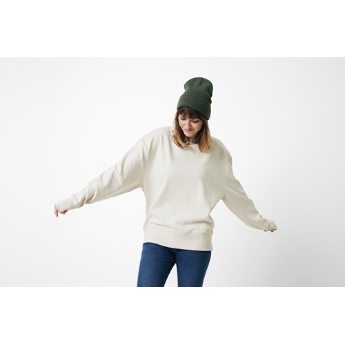 natural IQONIQ Kruger Sudadera Cuello Redondo Relax Fit Algodón Reci