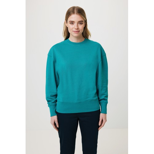 verdigris Jersey IQONIQ Kruger con cuello redondo algodón reciclado
