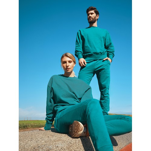verdigris Jersey IQONIQ Kruger con cuello redondo algodón reciclado