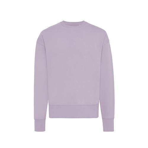 lavanda IQONIQ Kruger Sudadera Cuello Redondo Relax Fit Algodón Reci