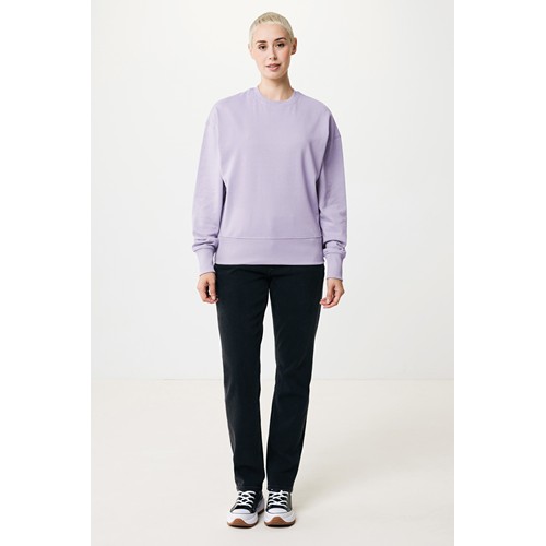 lavanda IQONIQ Kruger Sudadera Cuello Redondo Relax Fit Algodón Reci