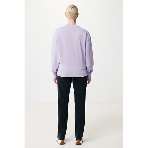 lavanda IQONIQ Kruger Sudadera Cuello Redondo Relax Fit Algodón Reci