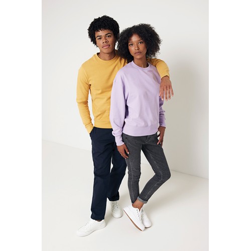 lavanda IQONIQ Kruger Sudadera Cuello Redondo Relax Fit Algodón Reci