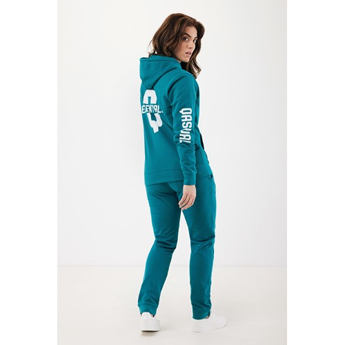 verdigris IQONIQ Jasper Sudadera Capucha Mid Weight Algodón Reciclado