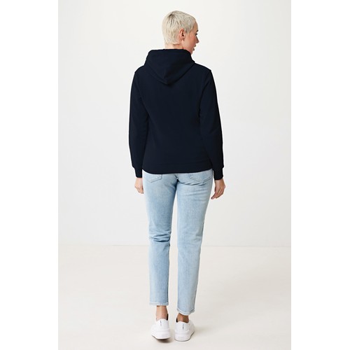 azul marino IQONIQ Jasper Sudadera Capucha Mid Weight Algodón Reciclado