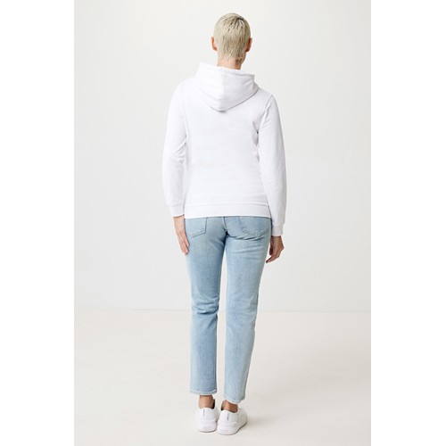 white IQONIQ Jasper Sudadera Capucha Mid Weight Algodón Reciclado