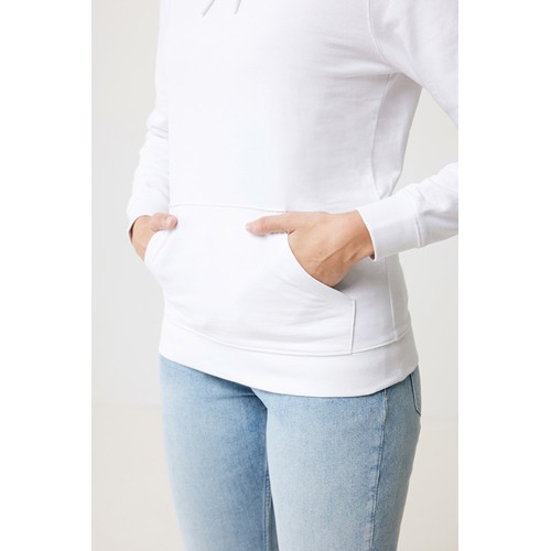 white IQONIQ Jasper Sudadera Capucha Mid Weight Algodón Reciclado