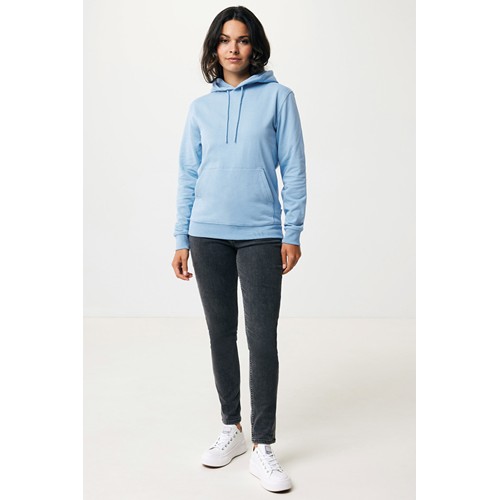 azul celeste IQONIQ Jasper Sudadera Capucha Mid Weight Algodón Reciclado