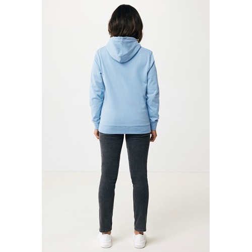 azul celeste IQONIQ Jasper Sudadera Capucha Mid Weight Algodón Reciclado